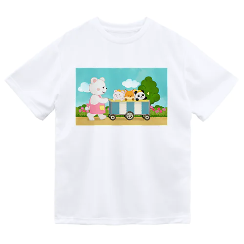 くまちゃん・みんなでお散歩 ドライTシャツ