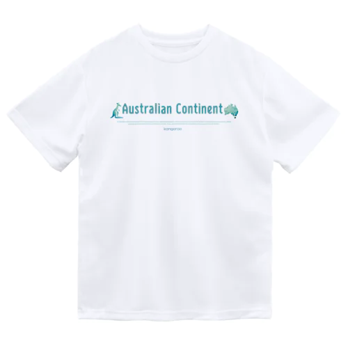 オーストラリア大陸とカンガルー ドライTシャツ