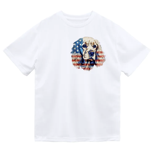 アメリカンコッカーアメリカ ドライTシャツ