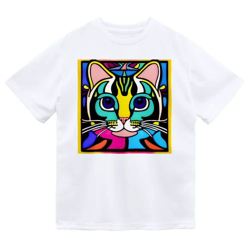 三毛猫ビビ ドライTシャツ