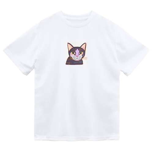 可愛い猫のアイテム ドライTシャツ