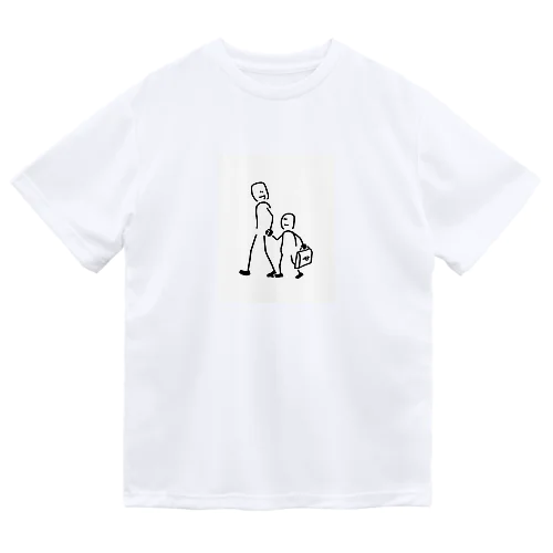 親子手つなぎデートくん Dry T-Shirt