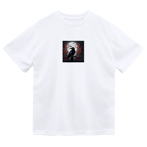 ドット絵のホラーなカラス Dry T-Shirt