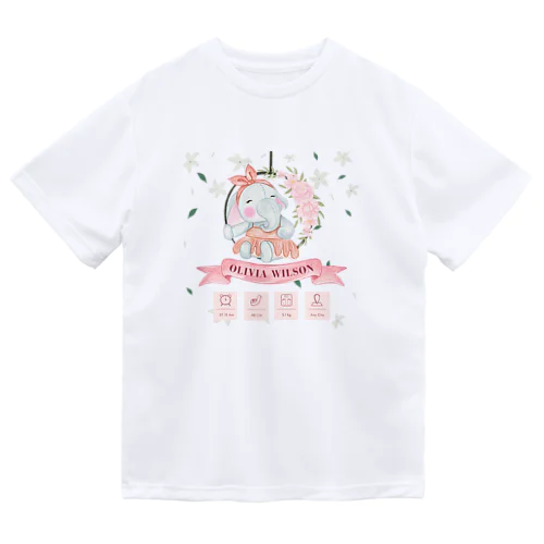 お花とぞう ドライTシャツ