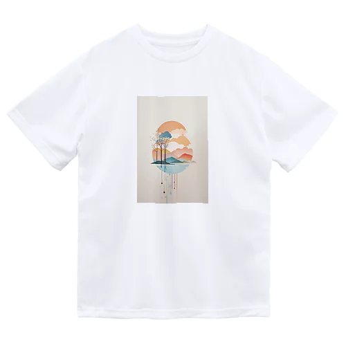 水彩画風アート "Water Art" Dry T-Shirt