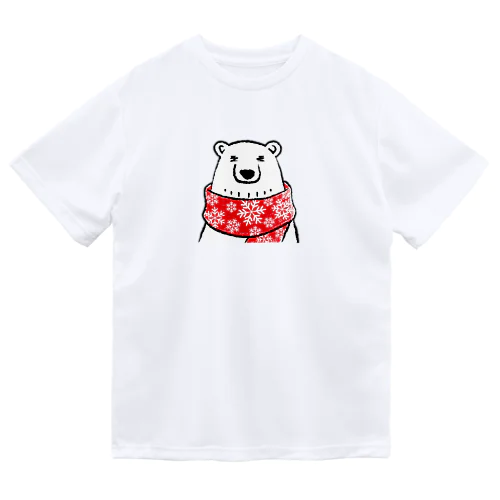 シロクマとマフラー Dry T-Shirt