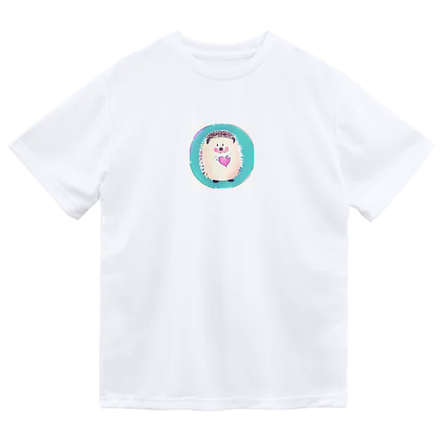 ハートを持ったかわいいハリネズミ Dry T-Shirt