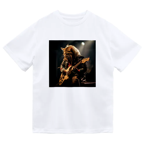 RockなCat 猫ギターバージョン2 Dry T-Shirt