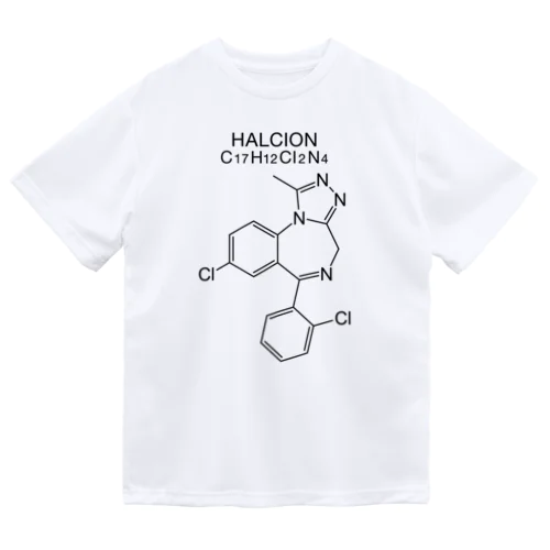 HALCION C17H12Cl2N4-ハルシオン-(Triazolam-トリアゾラム-) ドライTシャツ