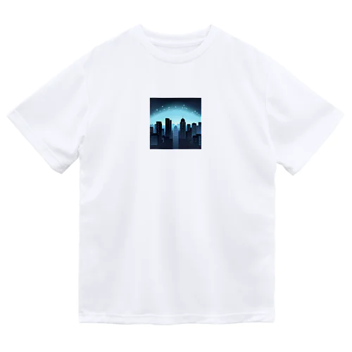 ミニマル未来都市　夜のシルエット Dry T-Shirt