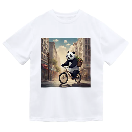 自転車でお買い物パンダくん ドライTシャツ