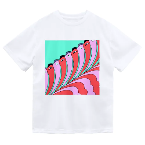 カラフラミンゴ ドライTシャツ