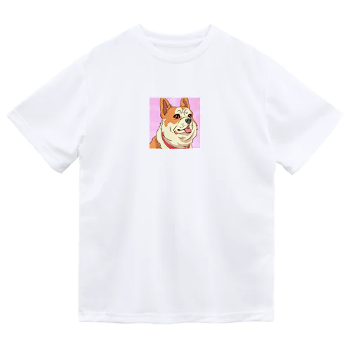 人懐こい犬 ドライTシャツ