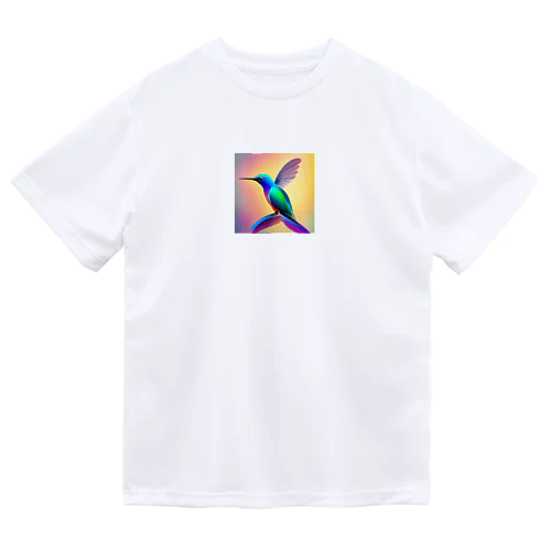 虹色の小鳥 ドライTシャツ