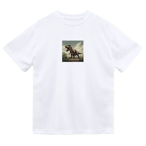 迫力ある恐竜 ドライTシャツ