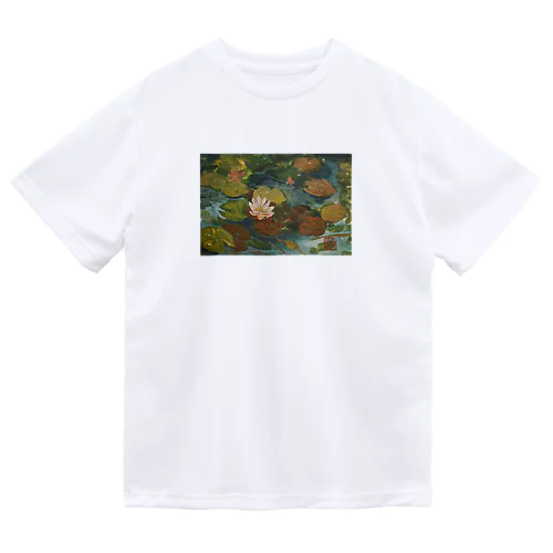 2020年5月岡田美術館前 雨後の蓮の花 Dry T-Shirt