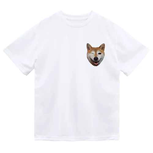 ウインク犬 ドライTシャツ