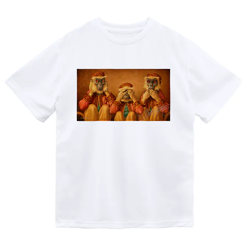 見ざる・聞かざる・言わざる　See no evil, hear no evil, speak no evil ドライTシャツ