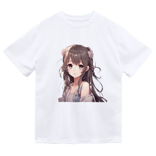 かわいい女の子イラストグッズ ドライTシャツ