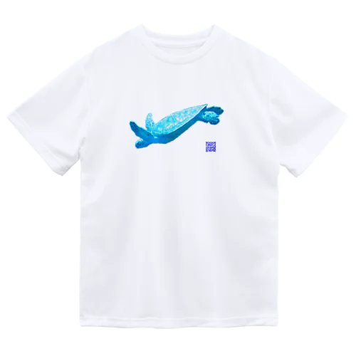 空飛ぶウミガメ ドライTシャツ