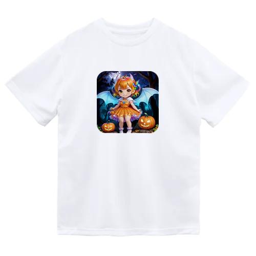妖精のハロウィンフェス（かぼちゃ） ドライTシャツ