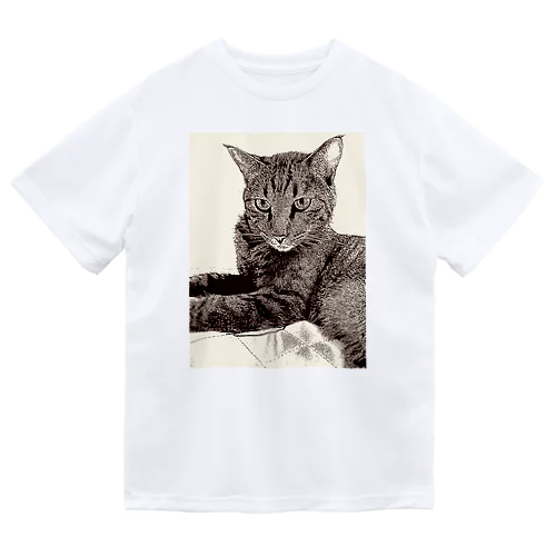 キリッとキジトラ猫 Dry T-Shirt