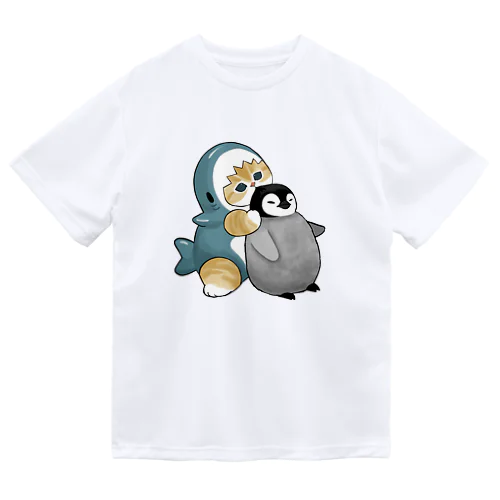 サメにゃんペンギン吸い ドライTシャツ