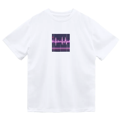 かっこいい心電図波形 Dry T-Shirt
