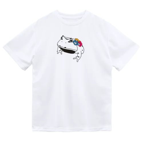 アマゾンツノガエル_花 Dry T-Shirt