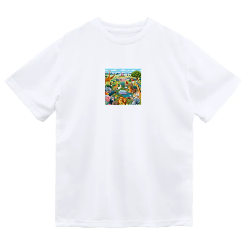 自然の動物園 Dry T-Shirt
