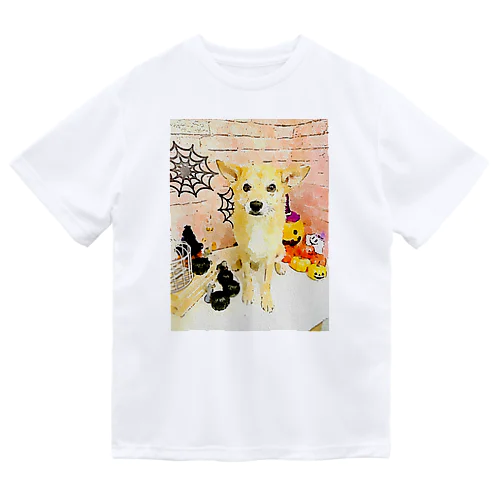 可愛いしばわんHappyHalloweenグッズ Dry T-Shirt