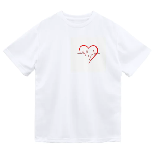 心拍数heart ドライTシャツ