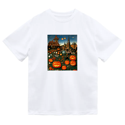 ハロウィン風景 ドライTシャツ