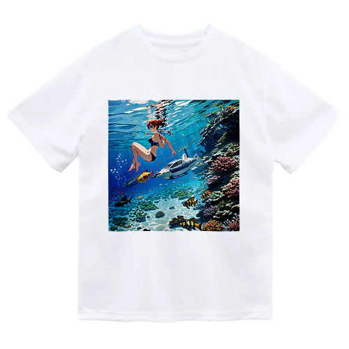 少女と熱帯魚 Dry T-Shirt