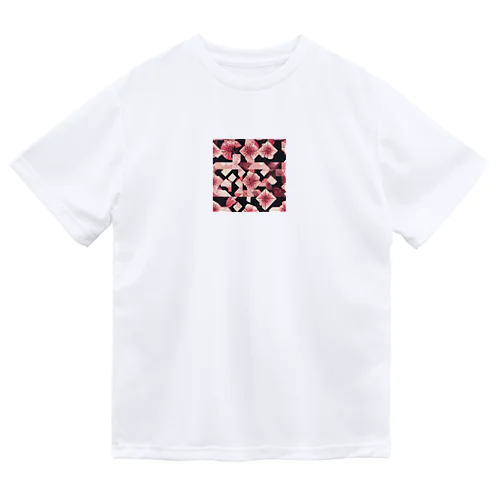 桜モダン ドライTシャツ