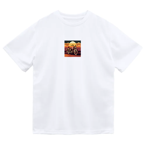 レトロバイクドット　夕日編　№３ Dry T-Shirt