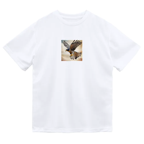 カラカラ (Peregrine Falcon) ドライTシャツ