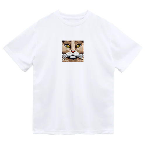ドット絵のペルシャ猫 ドライTシャツ