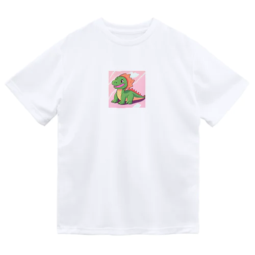 かわいい恐竜のグッズ ドライTシャツ