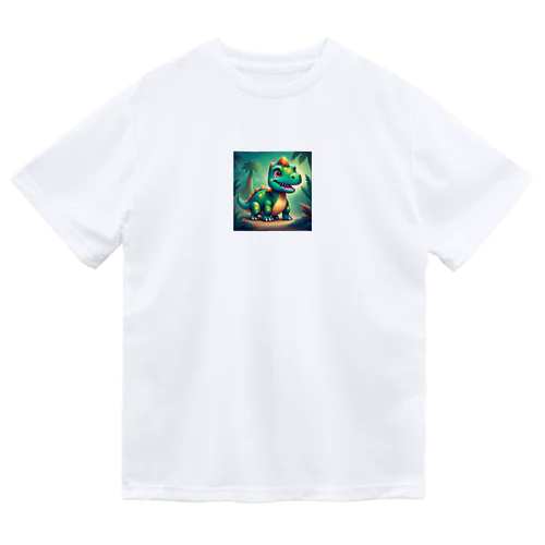 かわいい恐竜 Dry T-Shirt