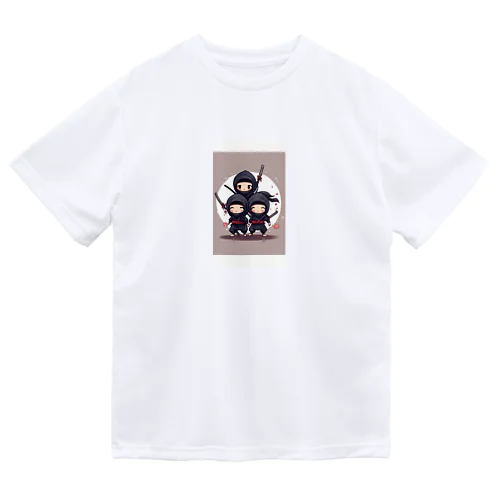 可愛らしい二頭身の忍者イラスト Dry T-Shirt