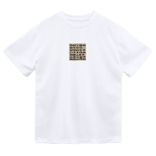 レトロカメラ　ドット絵 ドライTシャツ