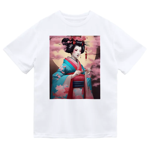 Japanese Courtesan Bloom Tee ”Geisha” ドライTシャツ