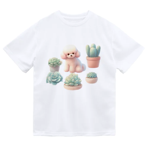 トイプーと多肉植物 Dry T-Shirt