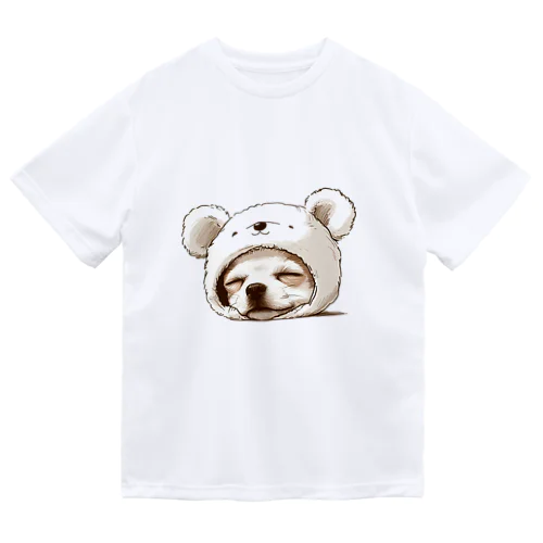 クマのコスプレをしたチワワ ドライTシャツ