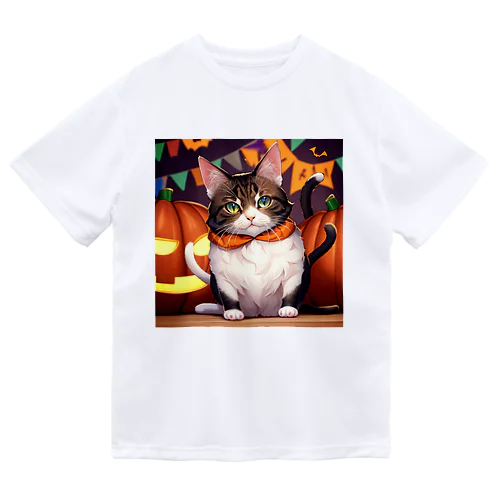 ハロウィンの猫 Dry T-Shirt