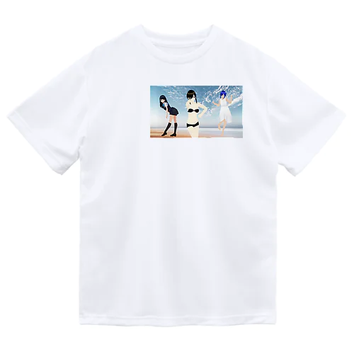 三人娘のグッズ Dry T-Shirt