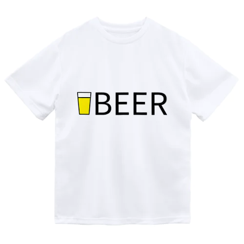 ビール_ロゴ(透過) ドライTシャツ