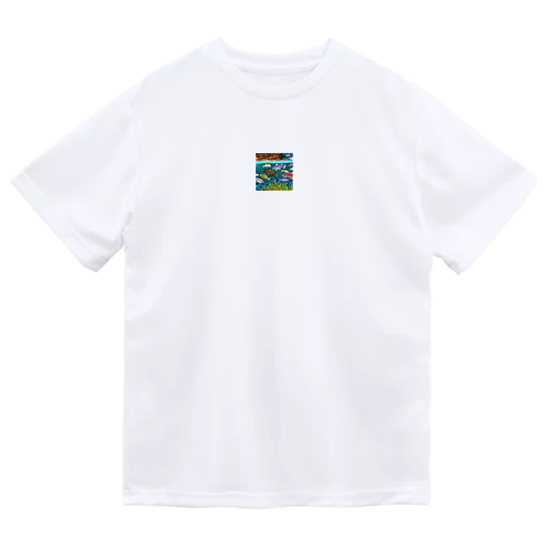 お魚絶滅危惧種アカザ ドライTシャツ