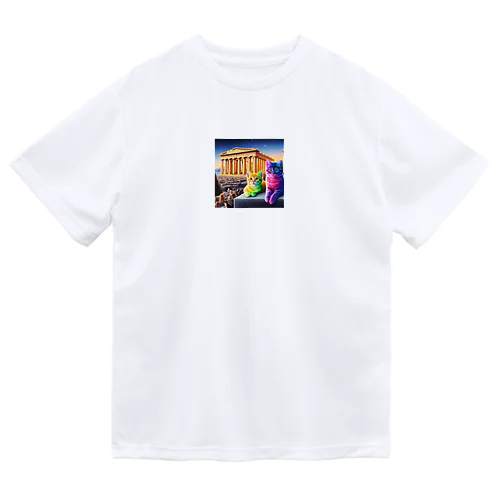 パルテノン神殿のキャッツ Dry T-Shirt